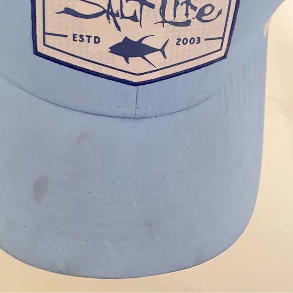 Salt life baseball cap light blue with white accents - Picture 2 of 3